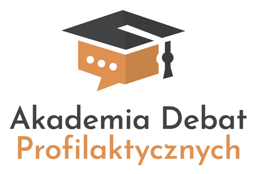 Logo projektu Akademia Debat Profilaktycznych